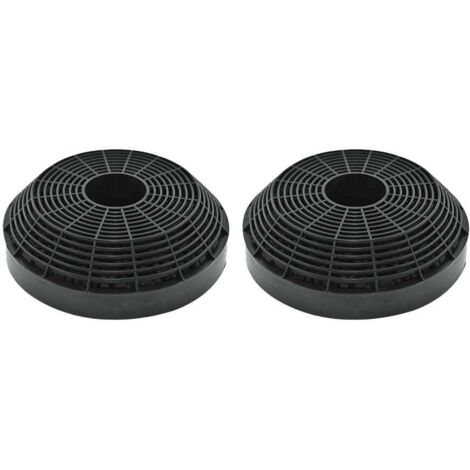Filtre à charbon AllSpares (2pcs) pour hottes aspirantes, compatible avec Gorenje AH135 / 417308 et Tecnowind TIPO L / ACK00108 (Ø130x36mm)