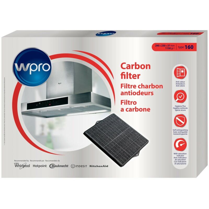 Whirlpool - Filtre à charbon CHF160 / 481281718527 / DKF41