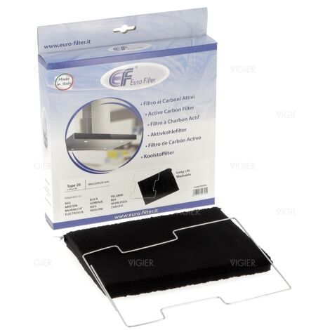 Filtre a charbon hotte Lavable Elica Whirlpool type 20