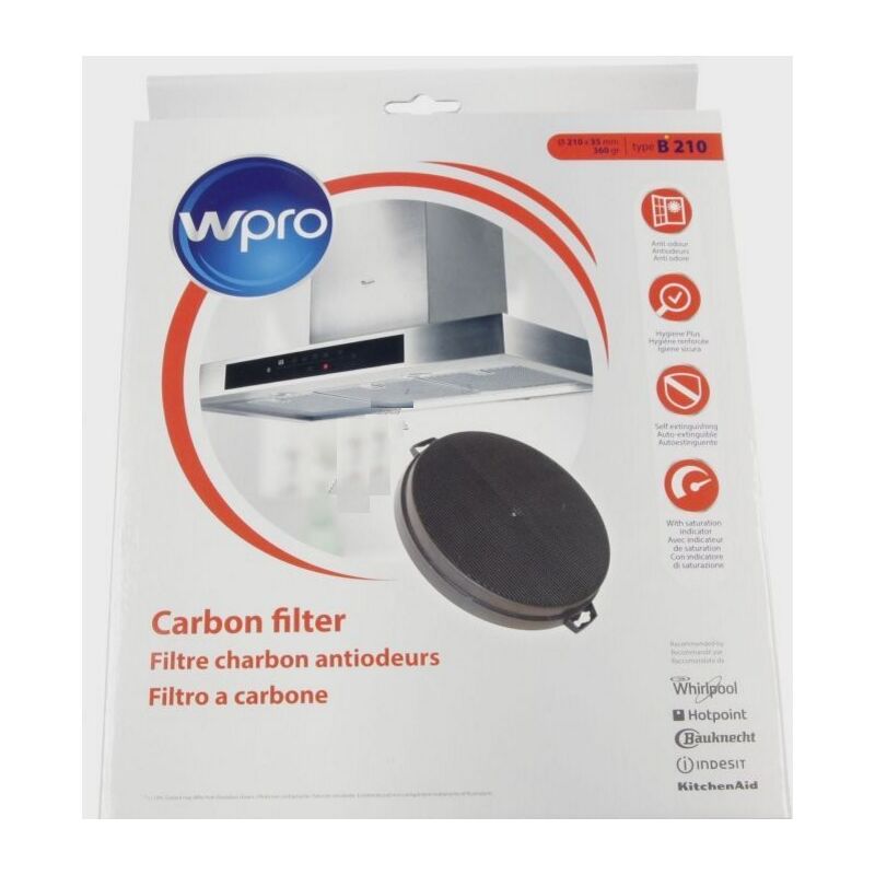 Filtre à charbon pour Hotte hotpoint ariston 484000008579