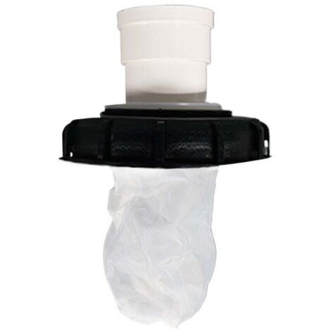 Filtre À Couvercle , 180° Filtre à Eau de Pluie 163 mm Lavable Accessoires De Réservoir en Nylon avec Couvercle De Baril d'argile De Filtre Net pour réservoir d'eau de Pluie IBC DN 150
