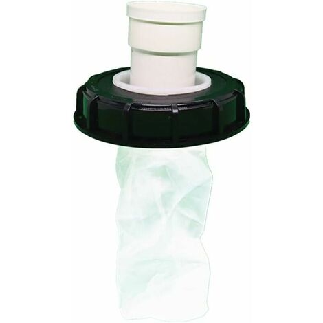 Baril collecteur d’eau de pluie style Coriscan avec 2 robinets en laiton et  écran maillé, 190 L