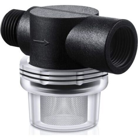 Filtre à crépine de pompe à eau, filtre à crépine de tuyau à visser de remplacement pour camping-car de 1/2 pouce compatible avec les pompes WFCO ou Shurflo