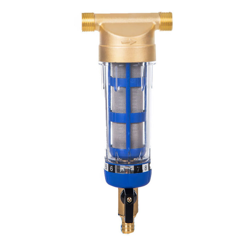 Applicable Filtre à Eau à Sédiments Spin Down Réutilisable, Filtre Eau Sédimentation avec Filtre Remplacement, Externes Pré-filtre à Eau, Préfiltre