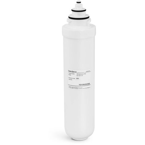 Filtre à eau - bredeco - Filtre : 0,0001 µm - Osmose inverse - Durée d’utilisation : 12 mois