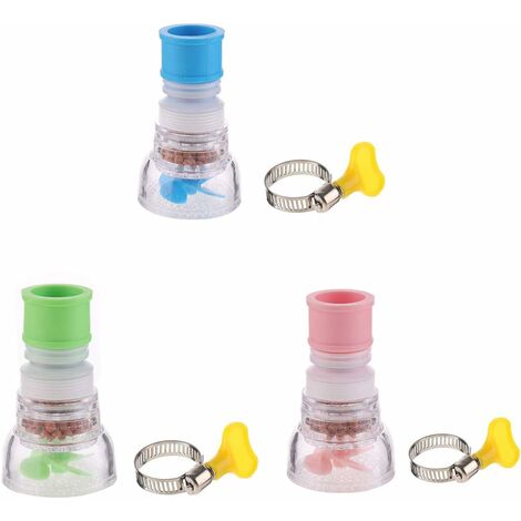 Filtre à Eau de Robinet Accessoires de Cuisine Sains avec Un élément Filtrant Économiseur d'eau Rotatif Installation Facile Purificateur d'eau de Robinet pour Robinets de Cuisine à Domicile