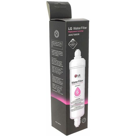 Filtre à eau d'origine BL9808 (5231JA2003A, ADQ73693901) Réfrigérateur, congélateur LG, CONTINENTAL EDISON, BEKO