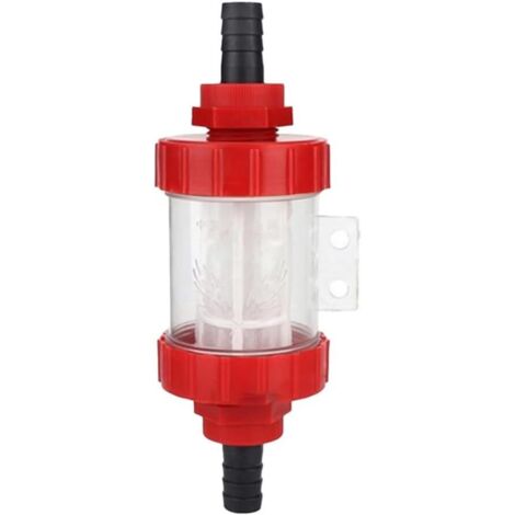 Filtre à eau en maille 14 mm/15 mm/19 mm pour irrigation de jardin, aquarium et pulvérisateur agricole - Tuyau en plastique transparent (14 mm)