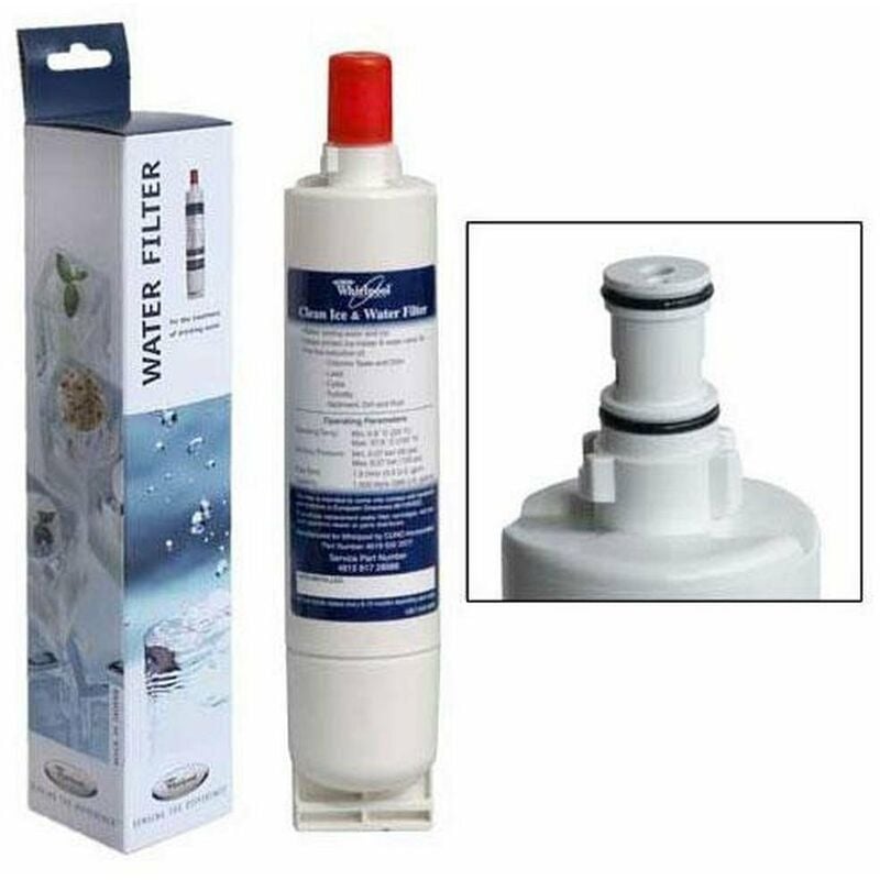 Whirlpool - Cartouche filtre à eau SBS002 SBS200 d'origine (484000008726, 481281729632) Réfrigérateur, congélateur ariston hotpoint, bauknecht,