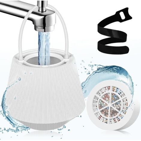 Filtre à eau pour baignoire, filtre de douche, filtre à eau à 8 étapes pour bain, filtre de douche pour eau dure, filtre à eau pour le bain, pour une peau plus douce et plus lisse