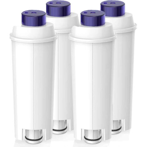 Filtre à eau pour machine à café Delonghi Dlsc002, compatible avec les machines à café De'Longhi séries Ecam, Etam, Ec et BC, lot de 4.