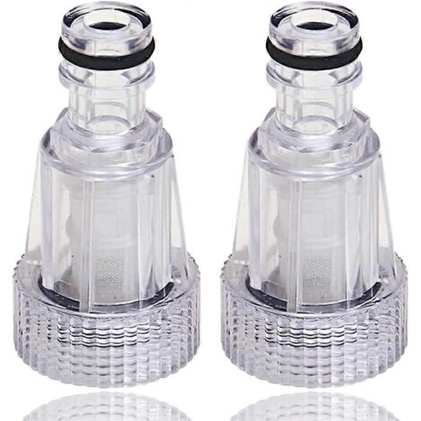 Filtre à eau pour nettoyeur haute pression, filtre d'entrée d'eau pour nettoyeur haute pression, 2 pièces