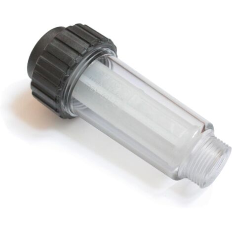 Filtre à eau  pour nettoyeur haute pression, pompe de jardin, irrigation de jardin, camping-car  Raccord 3/4"  Compatible avec Kärcher 4.730-059.0，47300590，4.730-059 (1 filtre, sans adaptateur)