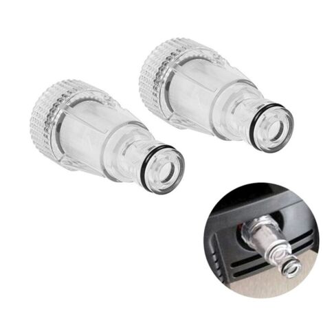 Filtre à Eau pour Nettoyeur Haute Pression,Filtre D'Admission d'eau pour Nettoyeur Haute Pression,Raccords de Jardin,Compatible avec Les Connecteurs de Jardin, 2 Pièces