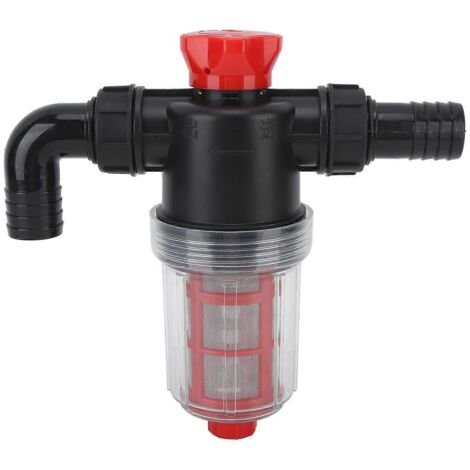 Filtre à eau pour pompe d'irrigation, filtration double couche à mailles fines, débit élevé, crépine en ligne pour jardin et pelouse, connecteur 25 mm (tube externe 1 pouce)