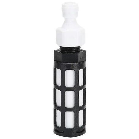 Filtre à eau pour pompe et pulvérisateur d'eau pour tuyau d'arrosage de 6,35 mm (1/4 pouce), noir