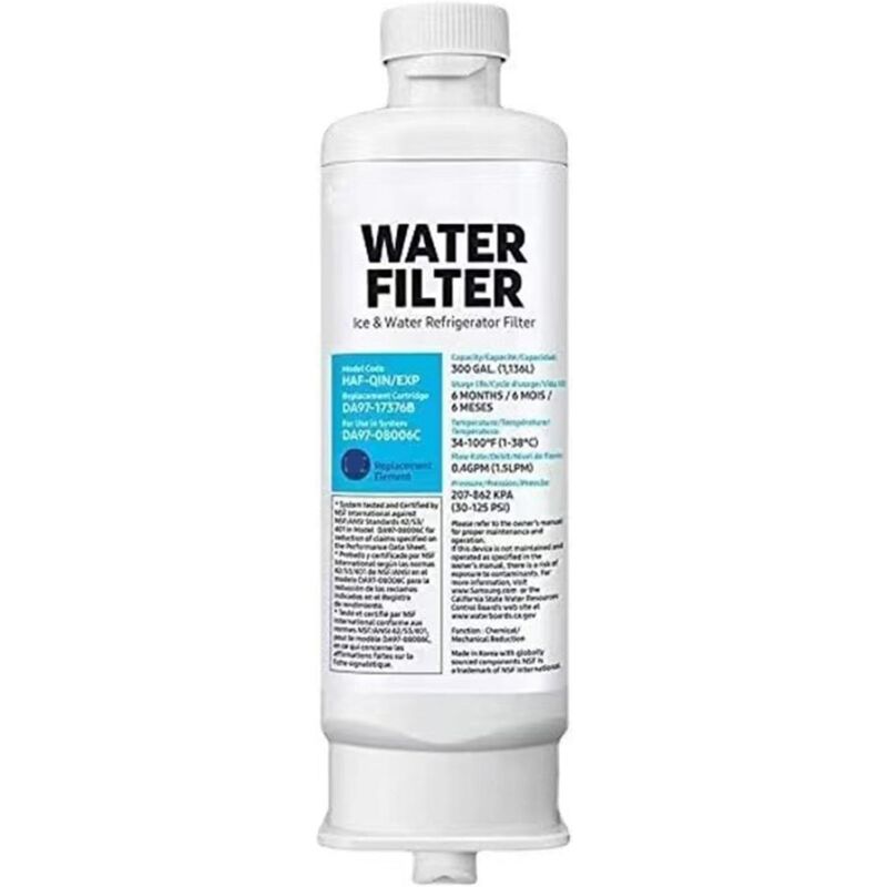 Filtre à eau pour réfrigérateur, filtre de remplacement anti-fuite ABS DA97 17376B, filtre à eau universel pour réfrigérateur domestique