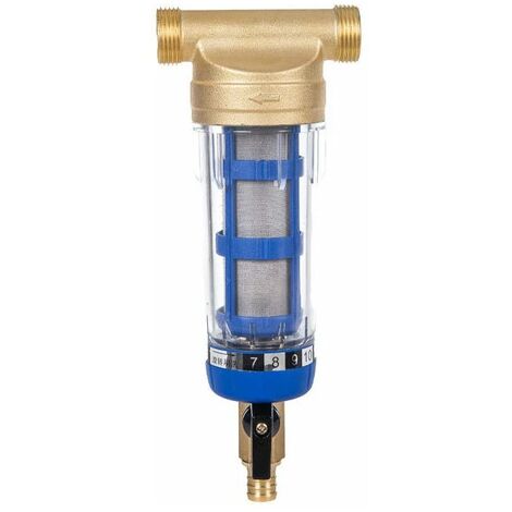 Filtre à eau réutilisable filtre à eau à sédiments filtre à eau filtre à sédiments à filetage externe pour tuyau d'eau de fontaine (filetage mâle 1/2 pouce)