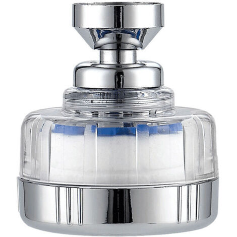 Filtre à eau Robinet avec 6 éléments filtrants en coton PP,Universel Filtre Anti Calcaire Robinet ,Tête de Pulvérisateur Rotatif à 360°