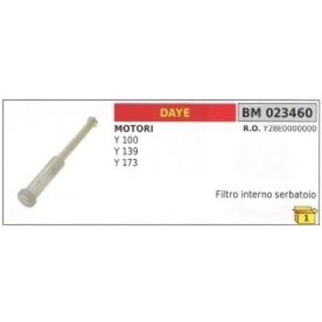 Filtre à essence interne au réservoir DAYE Y 100 - Y 139 - Y 173 tondeuse Y28E0000000