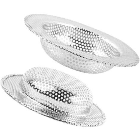 Filtre à Évier, 2pcs Crépine Filtre de vidange en Acier Inoxydable Drains d’Evier Protecteurs d'évacuation Filtre Lavabo Tamis d'évier pour Cuisine Bain lavabo Toilettes Baignoires 11cm