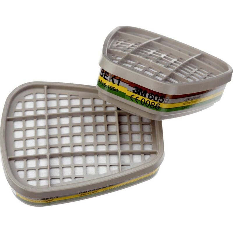 3M - Filtre à gaz et combiné 6059 Classe de filtre/Niveau de protection: ABEK1 4 paire(s)s