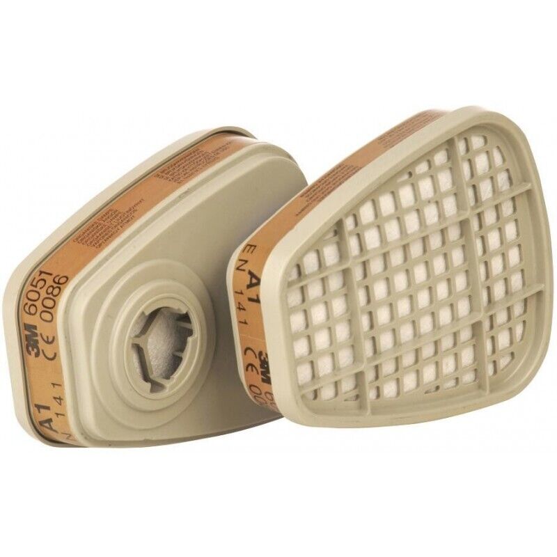 3M - K6051 GT-5000-8406-3 sachet de 2 filtres anti-gaz A1 vapeurs organiques