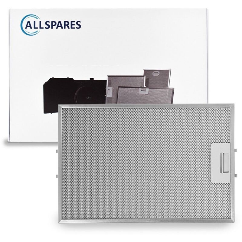 Allspares - Filtre à graisse en métal 365x246mm Pelgrim 88019355 / 23865 par