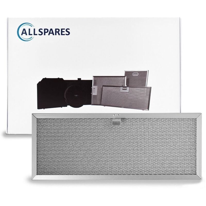Allspares - Filtre à graisse en métal 387x153mm Novy 609014 / 563-8020A par