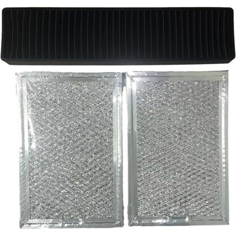 Filtre à graisse pour four à micro-ondes GE JVM7195DK5WW (lot de 3, filtre en aluminium haute efficacité, accessoire de cuisine de rechange)