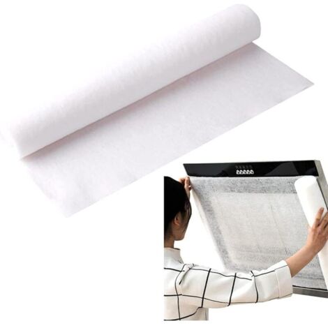 Filtre à Graisse pour hotte aspirante, 46 cm x 10 m, Filtre à Graisse pour hotte aspirante, pour Absorber l'huile, Papier filtrant étanche à la fumée