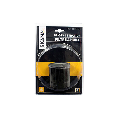 Filtre à Huile Adaptable Pour Moteurs Briggs & Stratton - Kawasaki - Robin - Tecumseh (25 / 30 Microns) Hauteur : 75 Mm ø Extéri