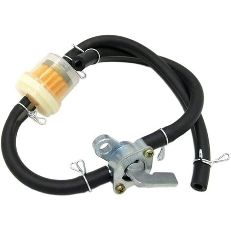 Filtre à Huile d'essence de Carburant de Moto et Tuyau d'huile d'essence Noir pour Quad VTT 50CC-150CC