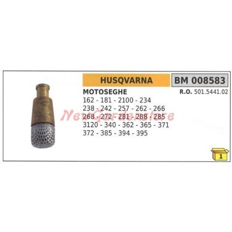 Filtre à huile HUSQVARNA pour tronçonneuse 162 181 2100 234 238 242 257 262 266 008583