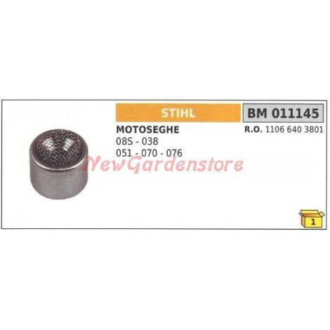 Filtre à huile STIHL pour tronçonneuse 08S 038 051 070 076 011145