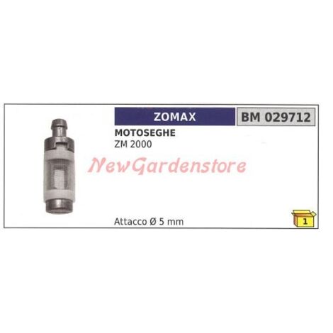 Filtre à huile ZOMAX pour tronçonneuse ZM 2000 029712