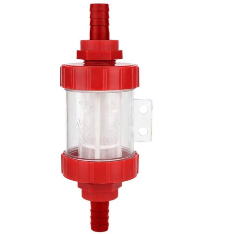 Filtre à mailles en ligne, filtre transparent de pompe à eau de 5,3 3,0 pouces, filtre de pompe transparent, filtre de connecteur d'irrigation G1/2 pour filtre de pompe à eau