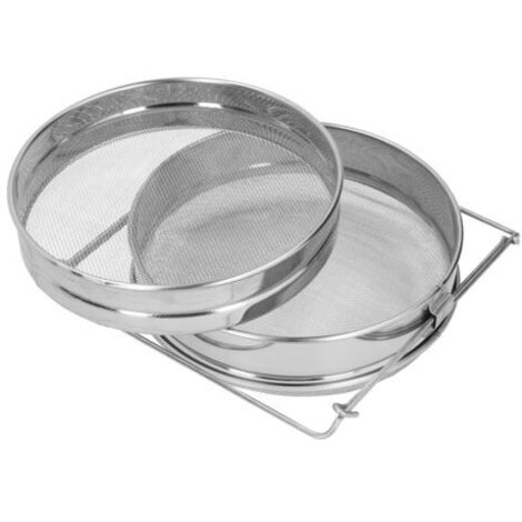Filtre à miel en acier inoxydable, équipement apicole à double tamis, outil pour ruchers