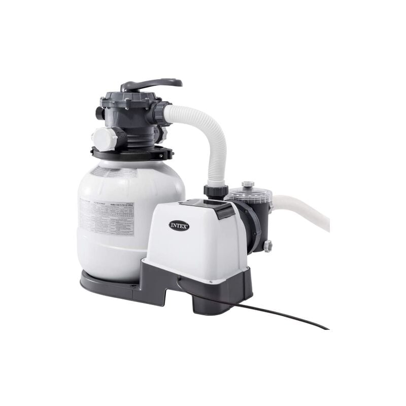 Intex - Pompe filtre a' sable 26646 pour piscine hors sol 7900 l/h avec filtration 6 fonctions