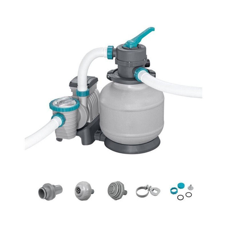 Filtre a sable / pompe de filtration pour piscine jusqu'a 54 m3- Bestway - 8 327 L/h - Avec préfiltre