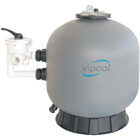Filtre à sable Soufflé en PEHD ViPool vanne Side avec vanne 6 voies FS20 19,2 m3/h