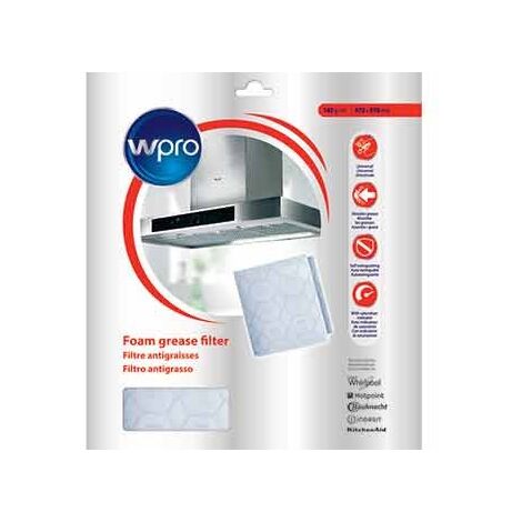 Filtre à saturation ignifuge pour Hotte WHIRLPOOL 481948048221