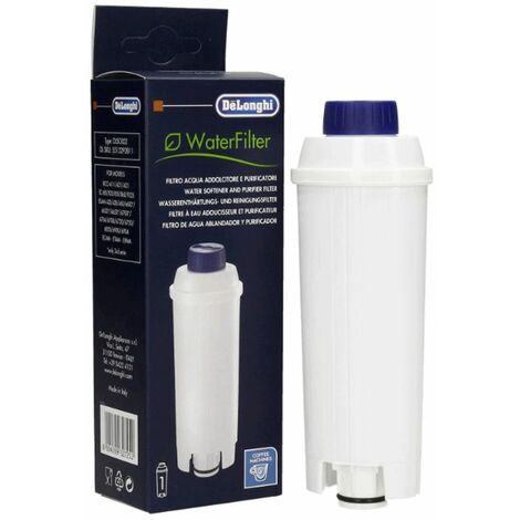 Fiitas DLSC002 Filtre à eau 2-Pack pour Delonghi Cartouche de Filtre à eau  Adaptée à la Machine à Café Magnifica S ECAM, ESAM, ETAM Serie (2 Packs)