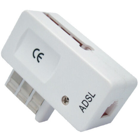 Filtre ADSL 2+ prise gigogne - blanc