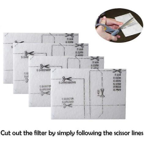 Filtre Air Clean 6713110 pour aspirateur Miele, avec filtre Air Clean 3944711 (lot de 8).