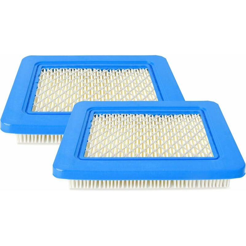 2 packs d'éléments de filtre à air plats compatibles Brigg Stratton Éléments de filtre à air de remplacement d'origine pour la série 491588 399959