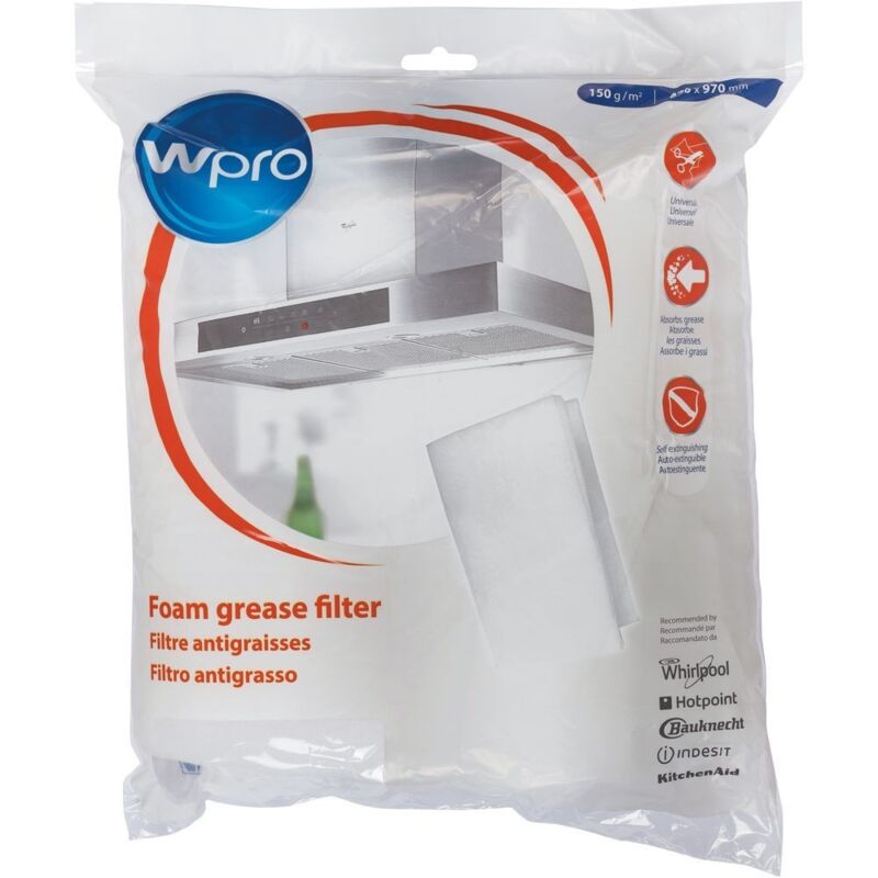 Filtre 2 en 1 antiodeurs et anti-graisse en mousse à découper (484000008523) Accessoires et entretien WPRO