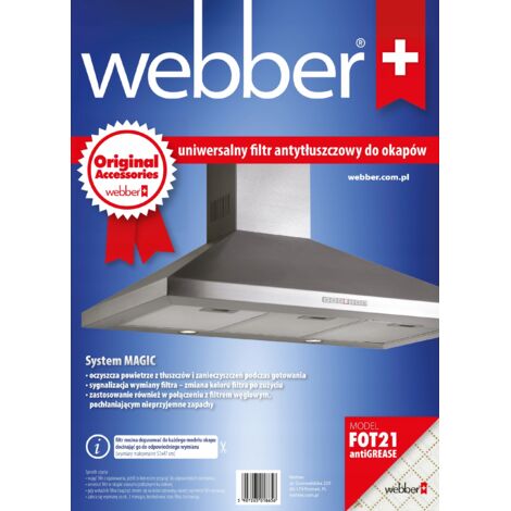Filtre anti-graisse pour hotte Webber 57x47cm