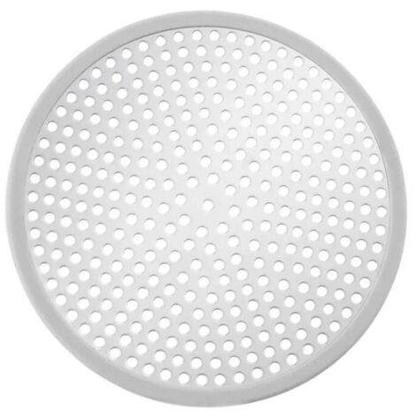 Filtre anti-obstruction pour évier de salle de bain en acier inoxydable (rond, argenté)