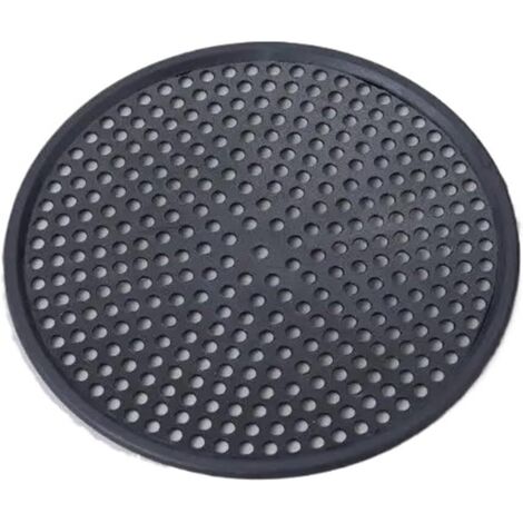 Filtre anti-obstruction pour évier de salle de bain en acier inoxydable (rond, noir)